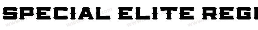 Special Elite Regula字体转换